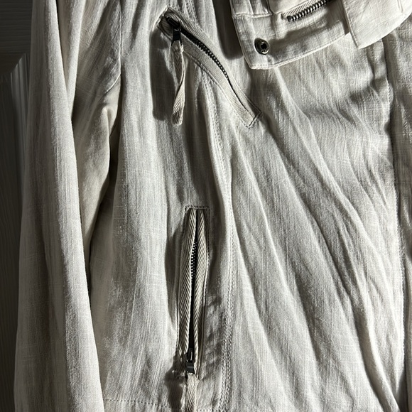 Anthropologie lightweight linen moto jacket size XS - Picture 6 of 9